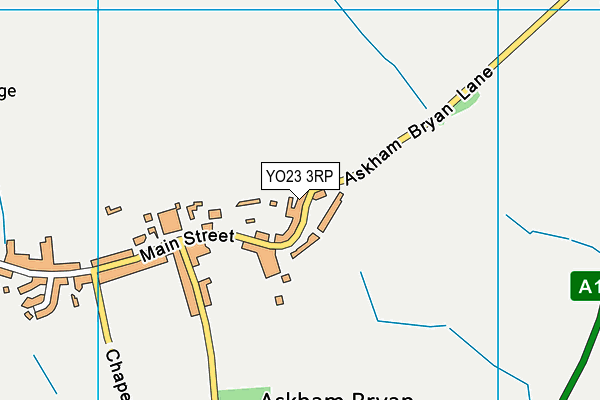 YO23 3RP map - OS VectorMap District (Ordnance Survey)