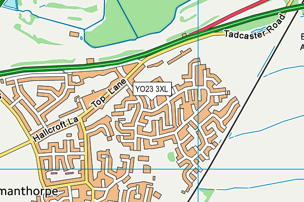 YO23 3XL map - OS VectorMap District (Ordnance Survey) YO23 3XL map - OS VectorMap District (Ordnance Survey)