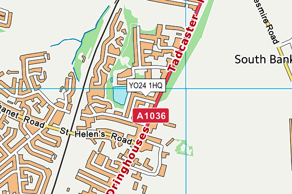 YO24 1HQ map - OS VectorMap District (Ordnance Survey)