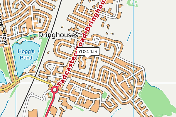 YO24 1JR map - OS VectorMap District (Ordnance Survey)