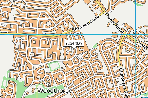 YO24 3LW map - OS VectorMap District (Ordnance Survey) YO24 3LW map - OS VectorMap District (Ordnance Survey)
