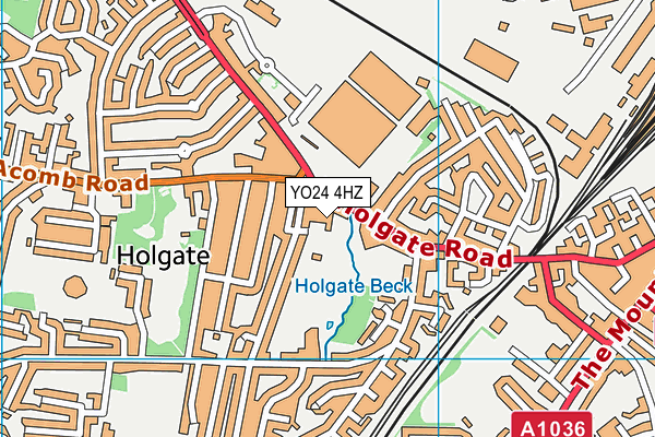 YO24 4HZ map - OS VectorMap District (Ordnance Survey) YO24 4HZ map - OS VectorMap District (Ordnance Survey)