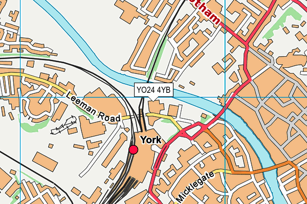 YO24 4YB map - OS VectorMap District (Ordnance Survey) YO24 4YB map - OS VectorMap District (Ordnance Survey)