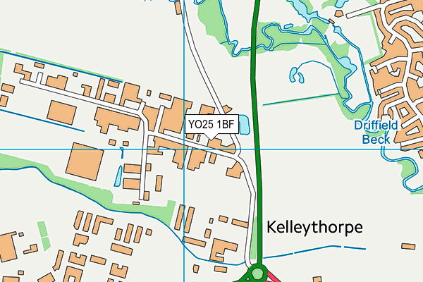 YO25 1BF map - OS VectorMap District (Ordnance Survey) YO25 1BF map - OS VectorMap District (Ordnance Survey)