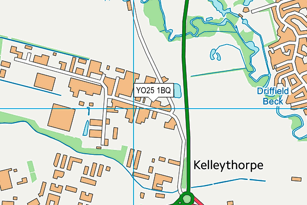 YO25 1BQ map - OS VectorMap District (Ordnance Survey) YO25 1BQ map - OS VectorMap District (Ordnance Survey)
