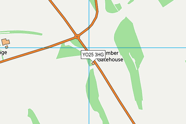 YO25 3HG map - OS VectorMap District (Ordnance Survey) YO25 3HG map - OS VectorMap District (Ordnance Survey)