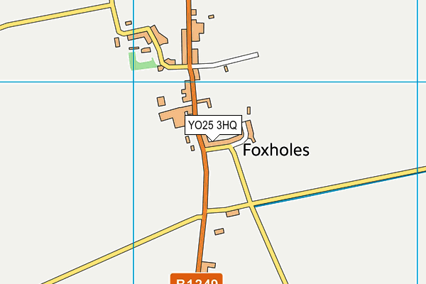 YO25 3HQ map - OS VectorMap District (Ordnance Survey) YO25 3HQ map - OS VectorMap District (Ordnance Survey)