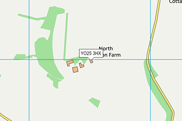 YO25 3HX map - OS VectorMap District (Ordnance Survey) YO25 3HX map - OS VectorMap District (Ordnance Survey)