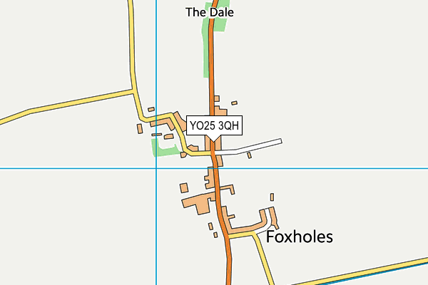 YO25 3QH map - OS VectorMap District (Ordnance Survey)