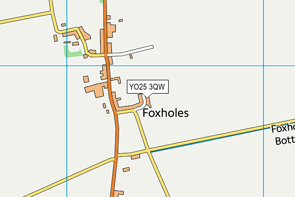 YO25 3QW map - OS VectorMap District (Ordnance Survey)