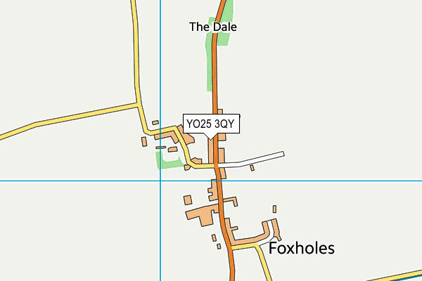 YO25 3QY map - OS VectorMap District (Ordnance Survey) YO25 3QY map - OS VectorMap District (Ordnance Survey)
