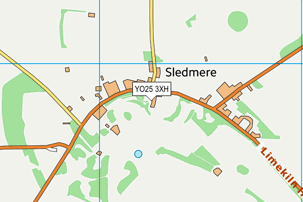YO25 3XH map - OS VectorMap District (Ordnance Survey) YO25 3XH map - OS VectorMap District (Ordnance Survey)