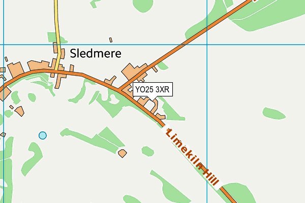 YO25 3XR map - OS VectorMap District (Ordnance Survey) YO25 3XR map - OS VectorMap District (Ordnance Survey)