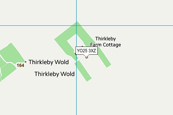 YO25 3XZ map - OS VectorMap District (Ordnance Survey)