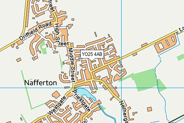 YO25 4AB map - OS VectorMap District (Ordnance Survey) YO25 4AB map - OS VectorMap District (Ordnance Survey)