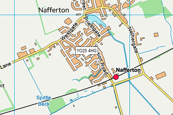 YO25 4HG map - OS VectorMap District (Ordnance Survey) YO25 4HG map - OS VectorMap District (Ordnance Survey)