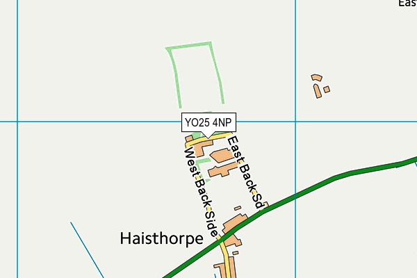 YO25 4NP map - OS VectorMap District (Ordnance Survey) YO25 4NP map - OS VectorMap District (Ordnance Survey)