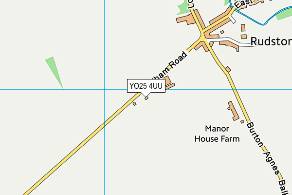 YO25 4UU map - OS VectorMap District (Ordnance Survey) YO25 4UU map - OS VectorMap District (Ordnance Survey)