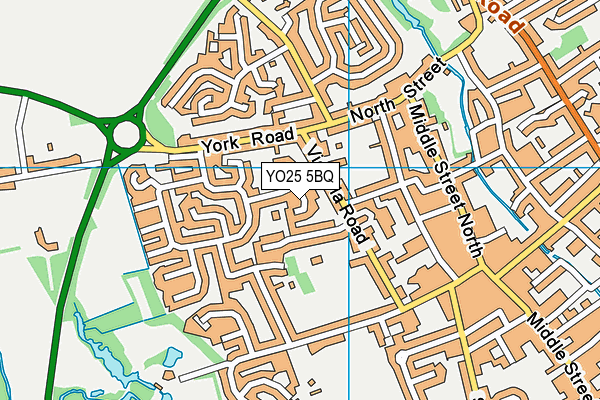 YO25 5BQ map - OS VectorMap District (Ordnance Survey) YO25 5BQ map - OS VectorMap District (Ordnance Survey)