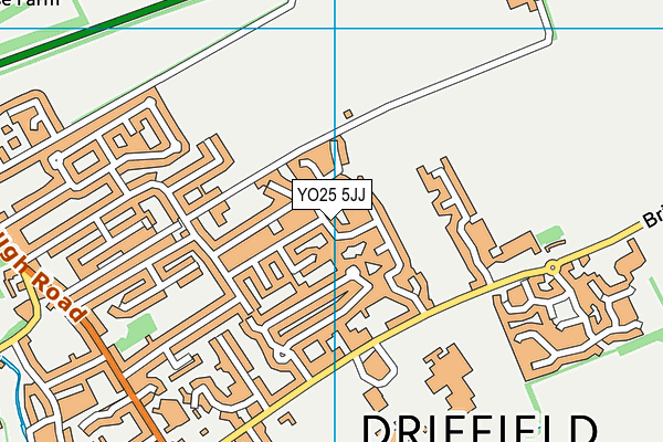 YO25 5JJ map - OS VectorMap District (Ordnance Survey) YO25 5JJ map - OS VectorMap District (Ordnance Survey)