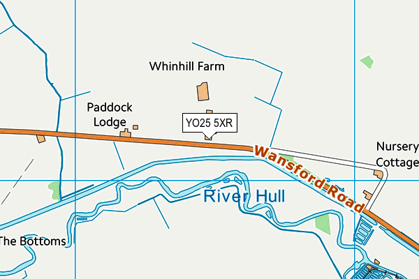 YO25 5XR map - OS VectorMap District (Ordnance Survey) YO25 5XR map - OS VectorMap District (Ordnance Survey)