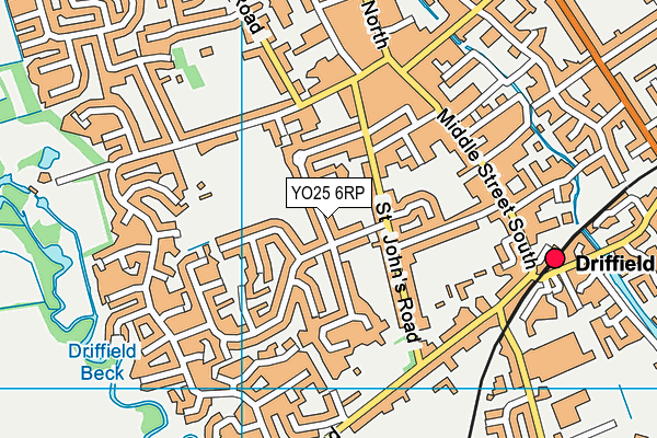 YO25 6RP map - OS VectorMap District (Ordnance Survey) YO25 6RP map - OS VectorMap District (Ordnance Survey)