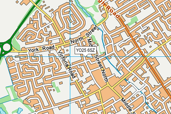 YO25 6SZ map - OS VectorMap District (Ordnance Survey) YO25 6SZ map - OS VectorMap District (Ordnance Survey)