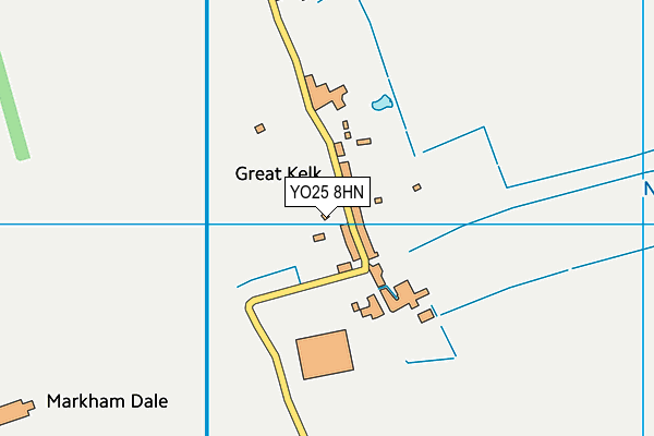 YO25 8HN map - OS VectorMap District (Ordnance Survey)