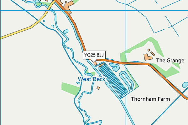 YO25 8JJ map - OS VectorMap District (Ordnance Survey)