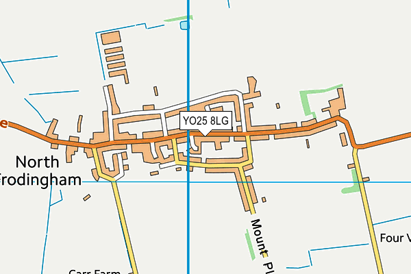 YO25 8LG map - OS VectorMap District (Ordnance Survey) YO25 8LG map - OS VectorMap District (Ordnance Survey)