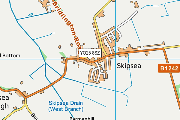 YO25 8SZ map - OS VectorMap District (Ordnance Survey) YO25 8SZ map - OS VectorMap District (Ordnance Survey)
