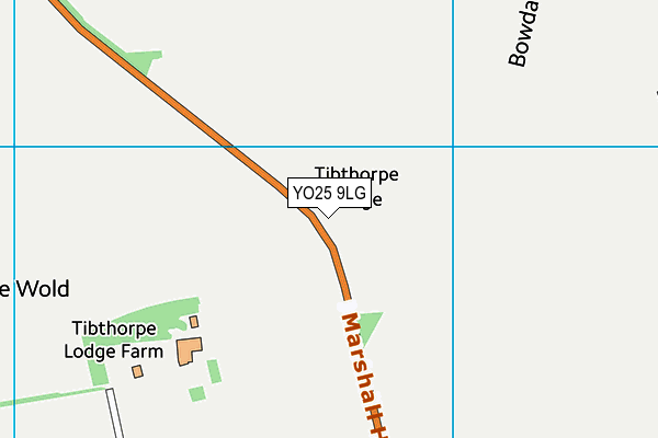 YO25 9LG map - OS VectorMap District (Ordnance Survey) YO25 9LG map - OS VectorMap District (Ordnance Survey)