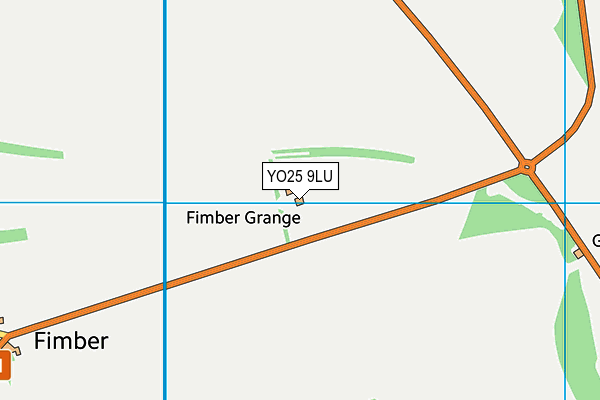 YO25 9LU map - OS VectorMap District (Ordnance Survey)