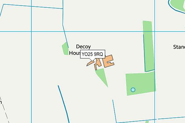 YO25 9RQ map - OS VectorMap District (Ordnance Survey)