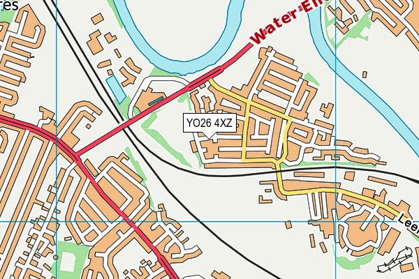 YO26 4XZ map - OS VectorMap District (Ordnance Survey) YO26 4XZ map - OS VectorMap District (Ordnance Survey)