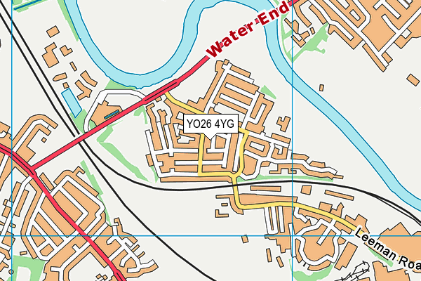 YO26 4YG map - OS VectorMap District (Ordnance Survey) YO26 4YG map - OS VectorMap District (Ordnance Survey)