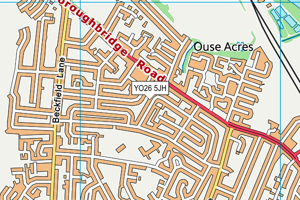 YO26 5JH map - OS VectorMap District (Ordnance Survey)