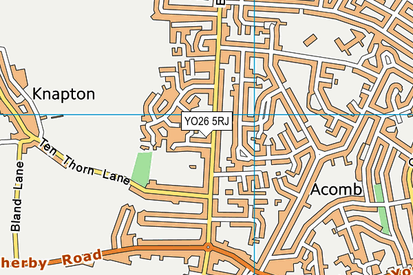 YO26 5RJ map - OS VectorMap District (Ordnance Survey) YO26 5RJ map - OS VectorMap District (Ordnance Survey)