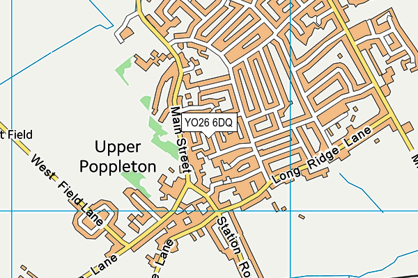 YO26 6DQ map - OS VectorMap District (Ordnance Survey)