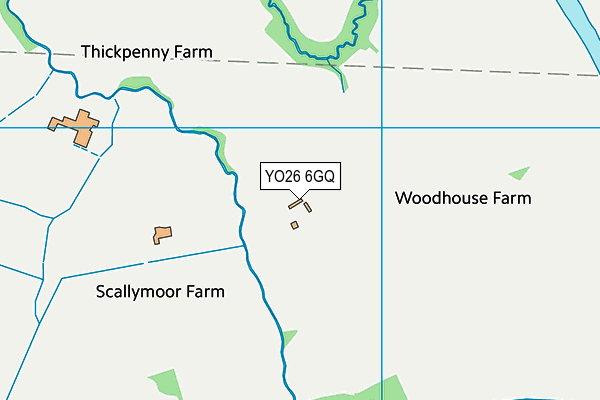 YO26 6GQ map - OS VectorMap District (Ordnance Survey)