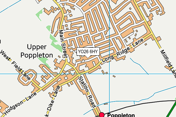 YO26 6HY map - OS VectorMap District (Ordnance Survey)