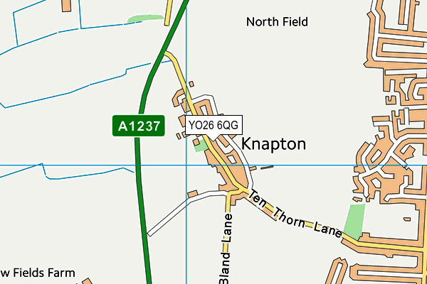 YO26 6QG map - OS VectorMap District (Ordnance Survey)