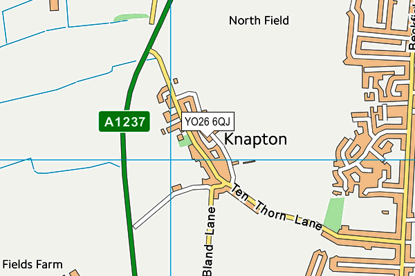 YO26 6QJ map - OS VectorMap District (Ordnance Survey)