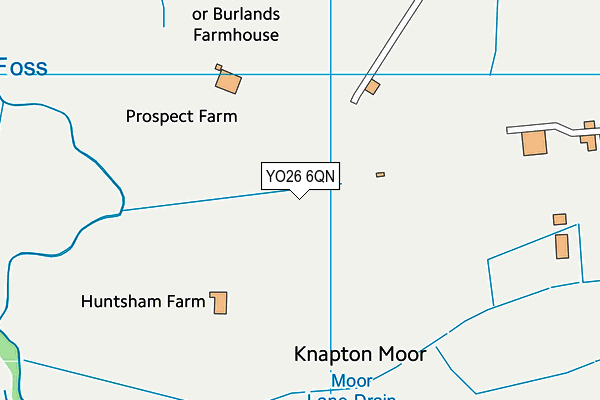 YO26 6QN map - OS VectorMap District (Ordnance Survey)
