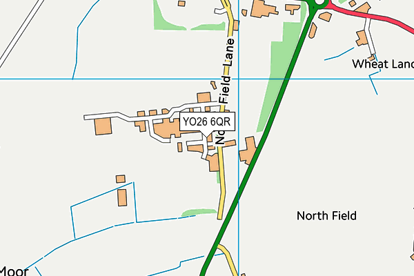 YO26 6QR map - OS VectorMap District (Ordnance Survey)