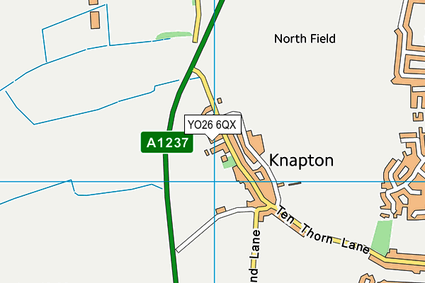 YO26 6QX map - OS VectorMap District (Ordnance Survey)