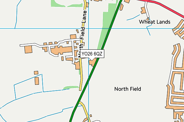 YO26 6QZ map - OS VectorMap District (Ordnance Survey)