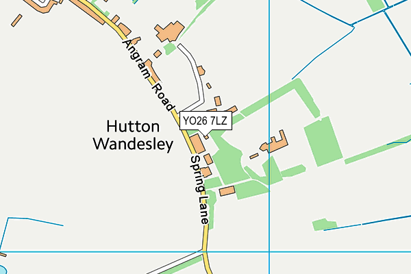 YO26 7LZ map - OS VectorMap District (Ordnance Survey)