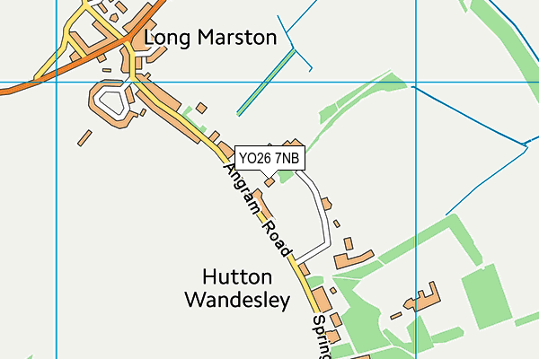 YO26 7NB map - OS VectorMap District (Ordnance Survey) YO26 7NB map - OS VectorMap District (Ordnance Survey)