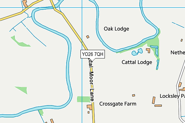YO26 7QH map - OS VectorMap District (Ordnance Survey)